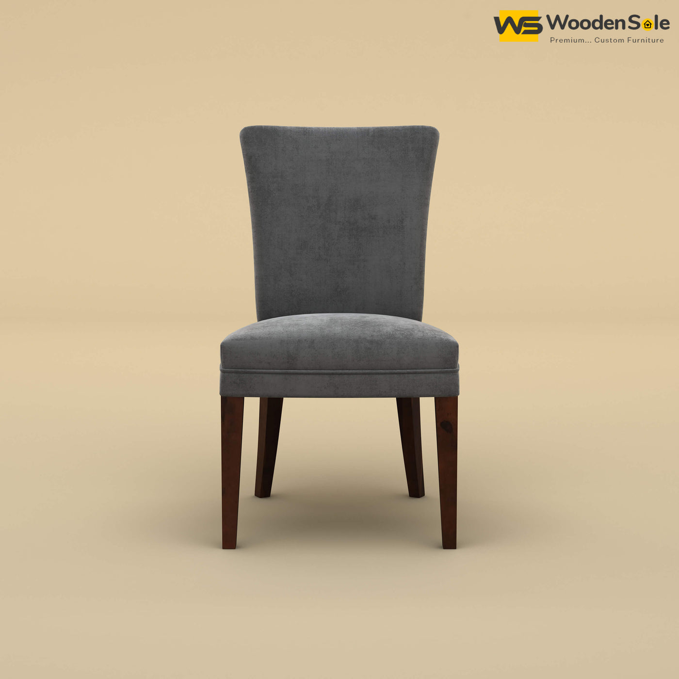 Bently Dining Chair (Velvet, Charcoal Gray)