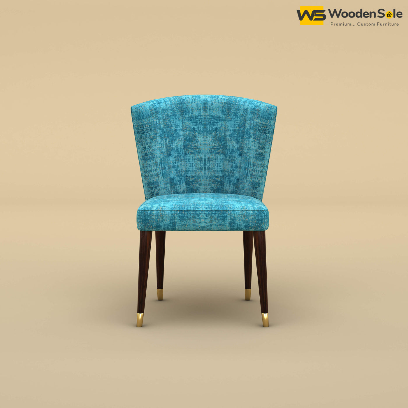 Julia Dining Chair (Cotton, Teal Blue)