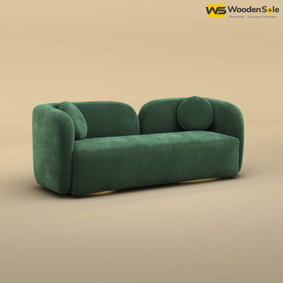 Oslo 3 Seater Interior Sofa (Velvet, Forest Green)