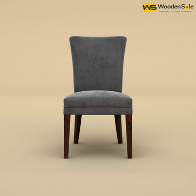 Bently Dining Chair (Velvet, Charcoal Gray)