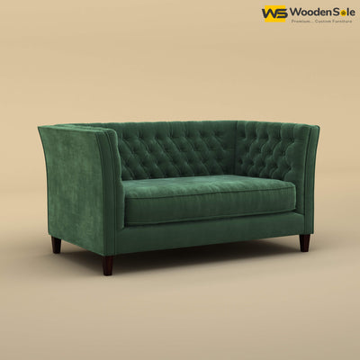 Divit Loveseat (Velvet, Forest Green)