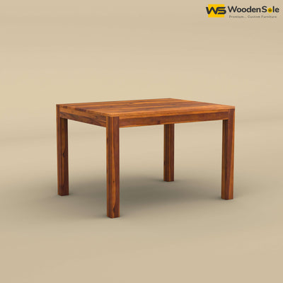 Sheesham Wood 4 Seater Dining Table (Honey Finish)