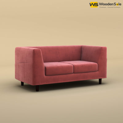 Hardik Loveseat (Velvet, Pink)