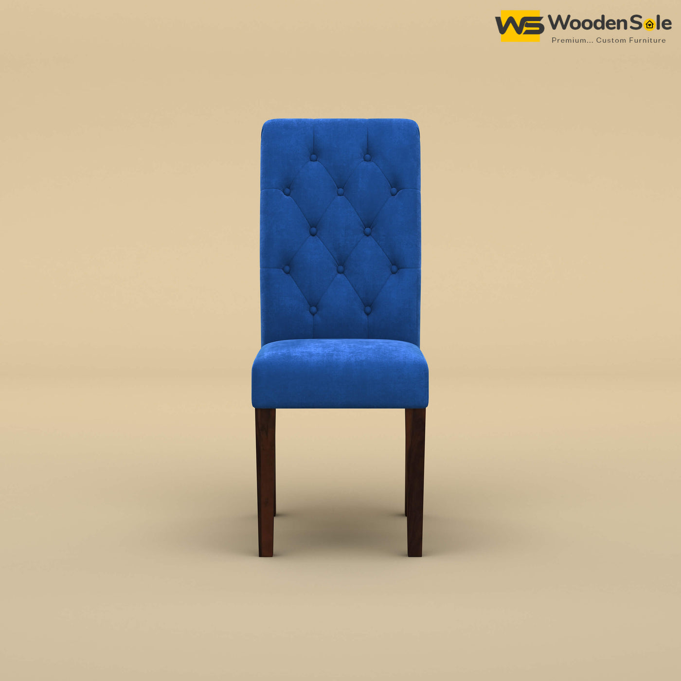 Elliot Dining Chair (Velvet, Royal Blue)