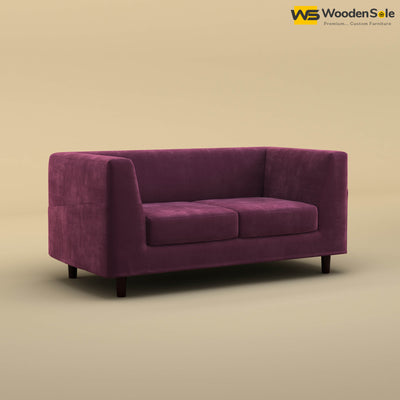 Hardik Loveseat (Velvet, Dark Purple)