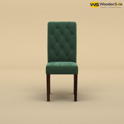 Elliot Dining Chair (Velvet, Forest Green)