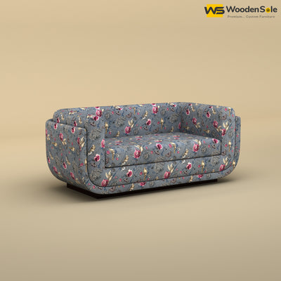 Vedant Two Seater Sofa (Cotton, Floral Printed)
