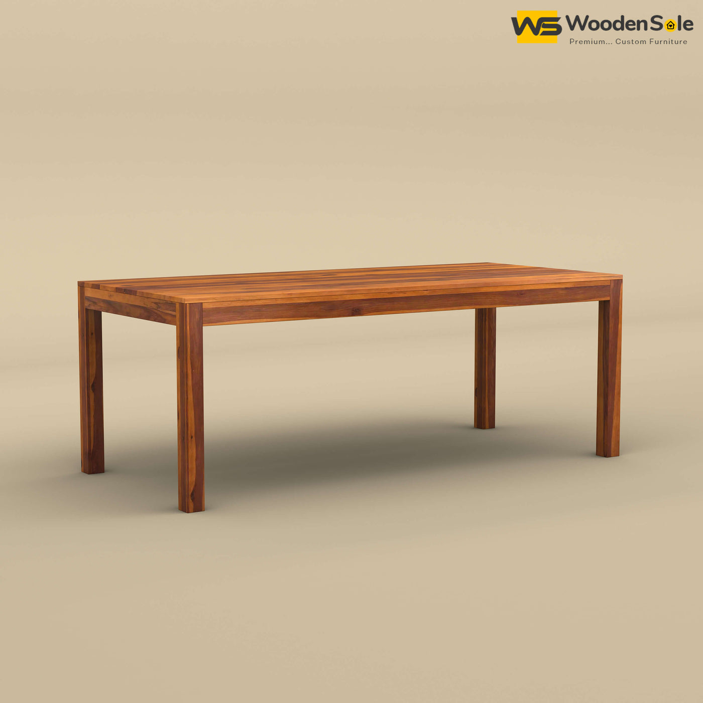 Sheesham Wood 8 Seater Dining Table Set (Honey Finish)