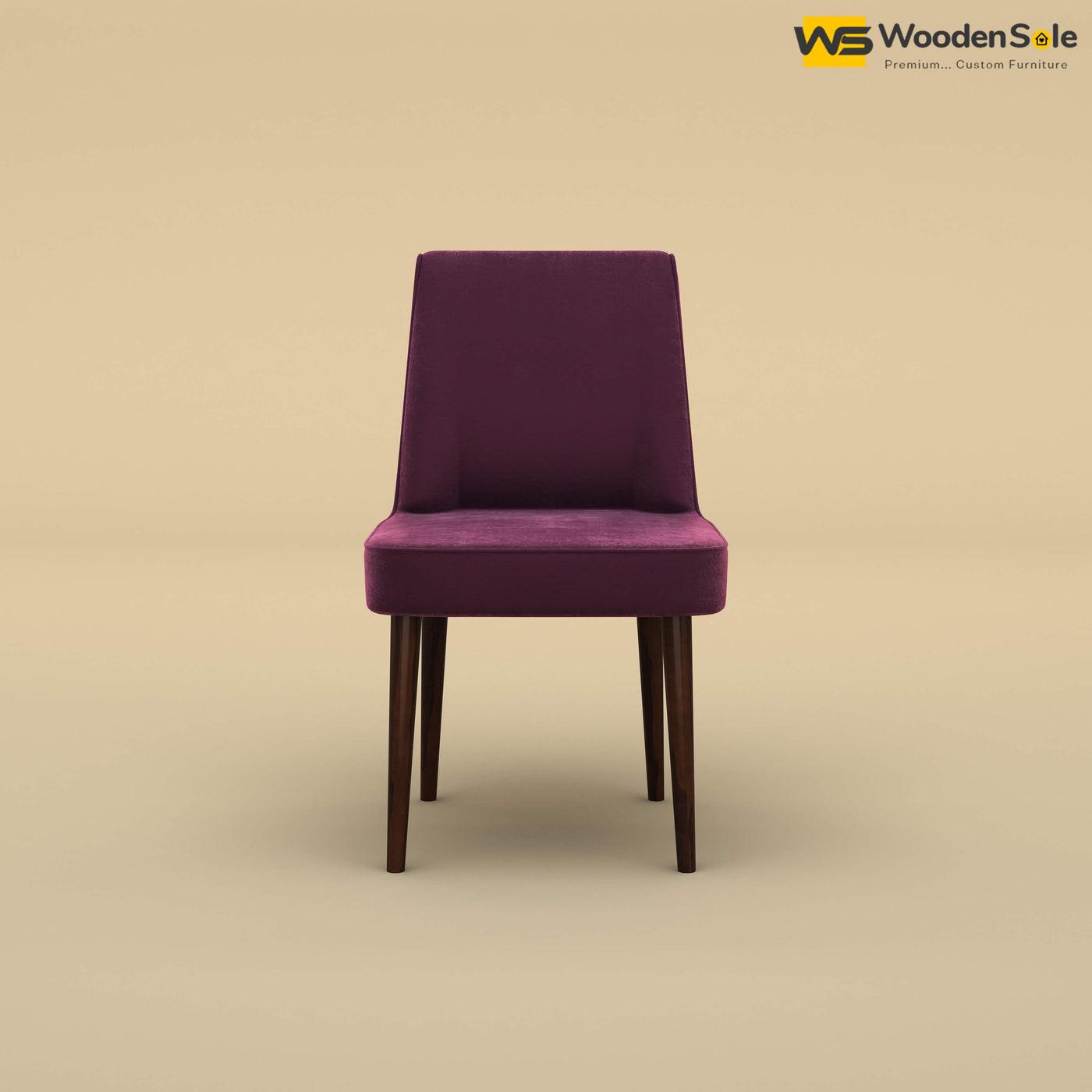 Hardik Dining Chair (Velvet, Dark Purple)