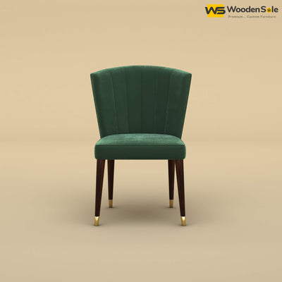 Julia Dining Chair (Velvet, Forest Green)