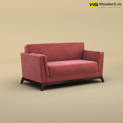 Bruno 2 Seater Sofa (Velvet, Pink)