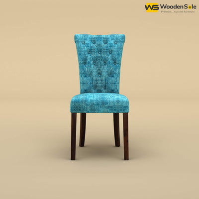 Kia Dining Chair (Cotton, Teal Blue)