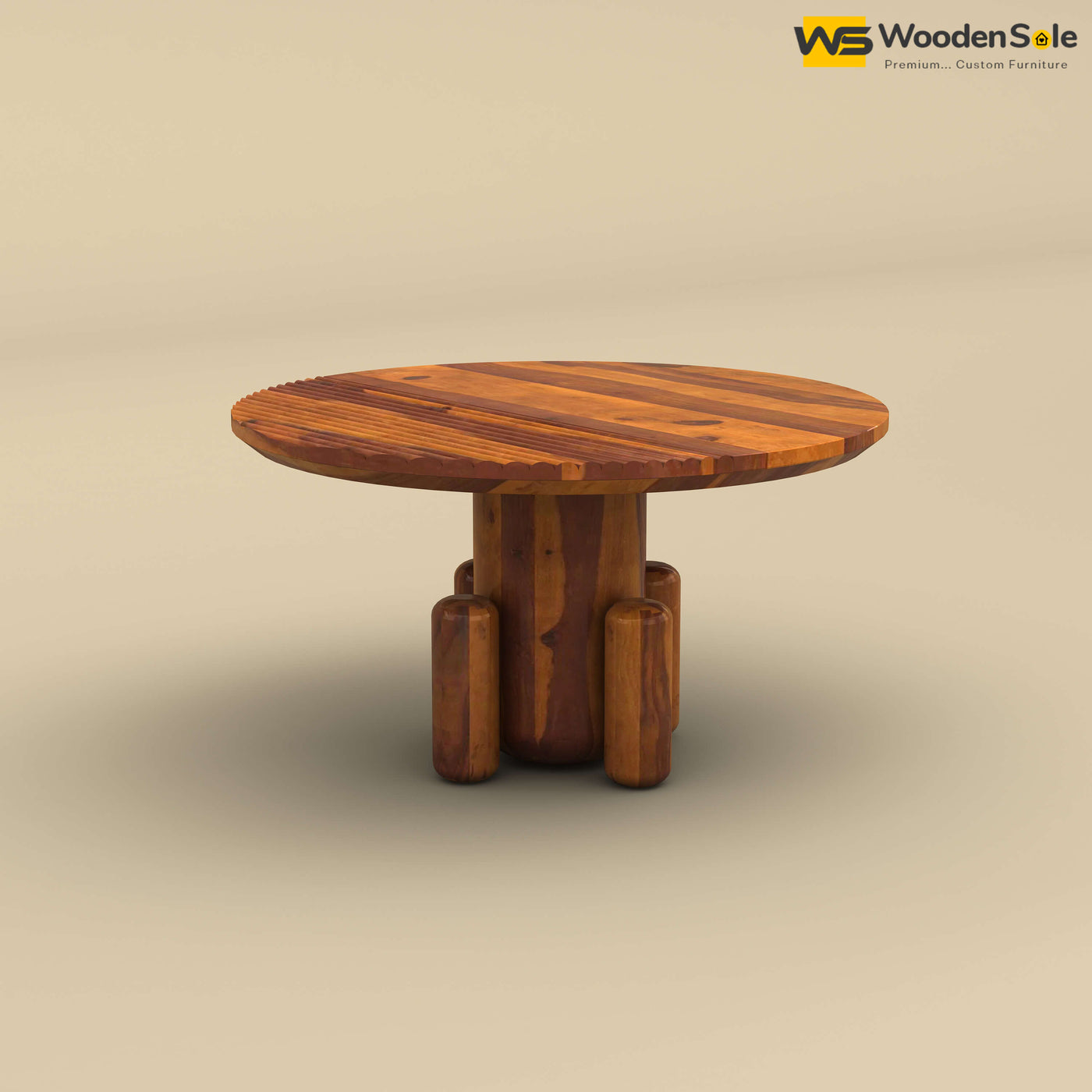 Elena Sheesham Wood Coffee Table (Honey Finish)