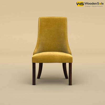 Dublin Dining Chair (Velvet, Mustard Yellow)