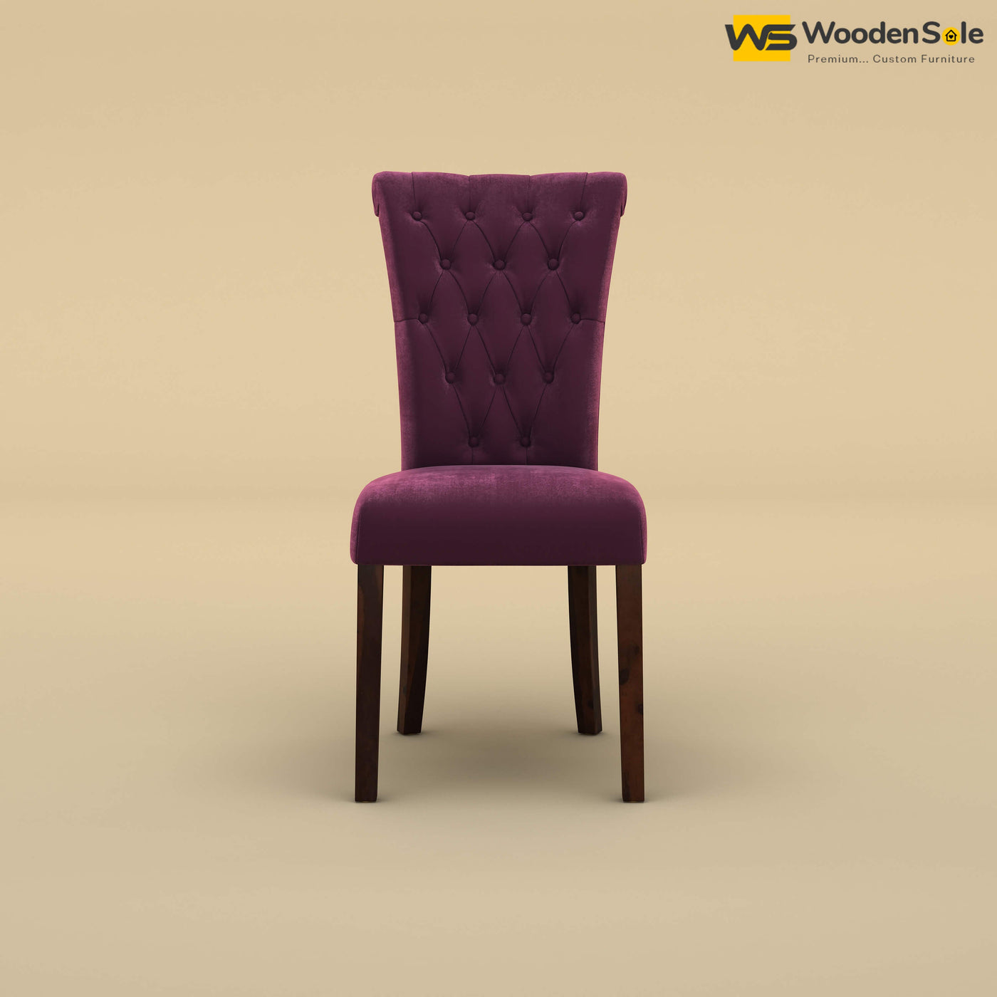 Kia Dining Chair (Velvet, Dark Purple)