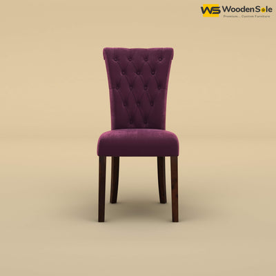 Kia Dining Chair (Velvet, Dark Purple)