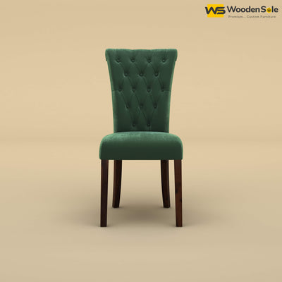 Kia Dining Chair (Velvet, Forest Green)