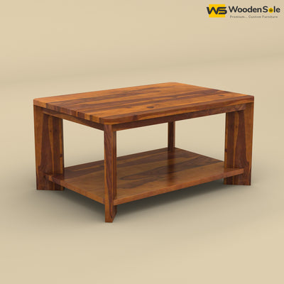 Wooden Coffee Table (Honey Finish)