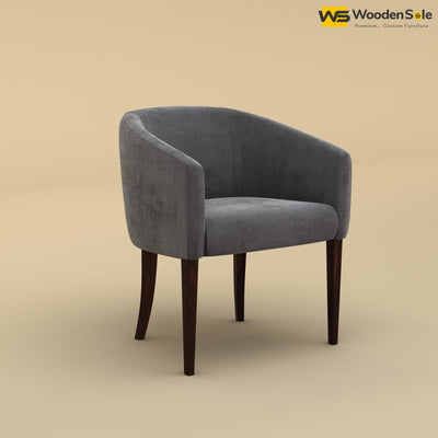 Florence Dining Chair (Velvet, Charcoal Gray)