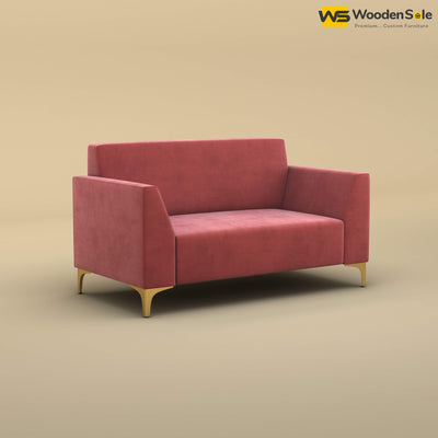 Nayobi 2 Seater Sofa (Velvet, Pink)