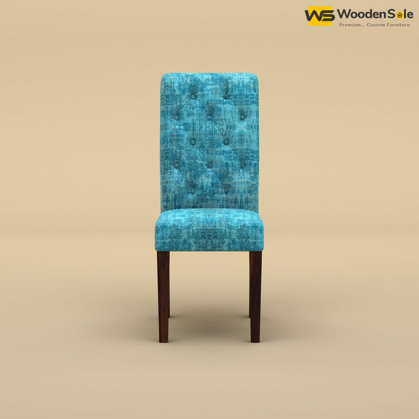 Elliot Dining Chair (Cotton, Teal Blue)