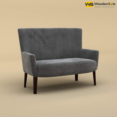 Dil Loveseat (Velvet, Charcoal Gray)