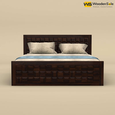 Diamond Without Storage Bed (Walnut Finish)