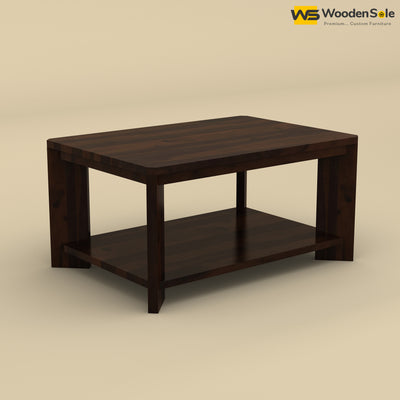 Wooden Coffee Table (Walnut Finish)