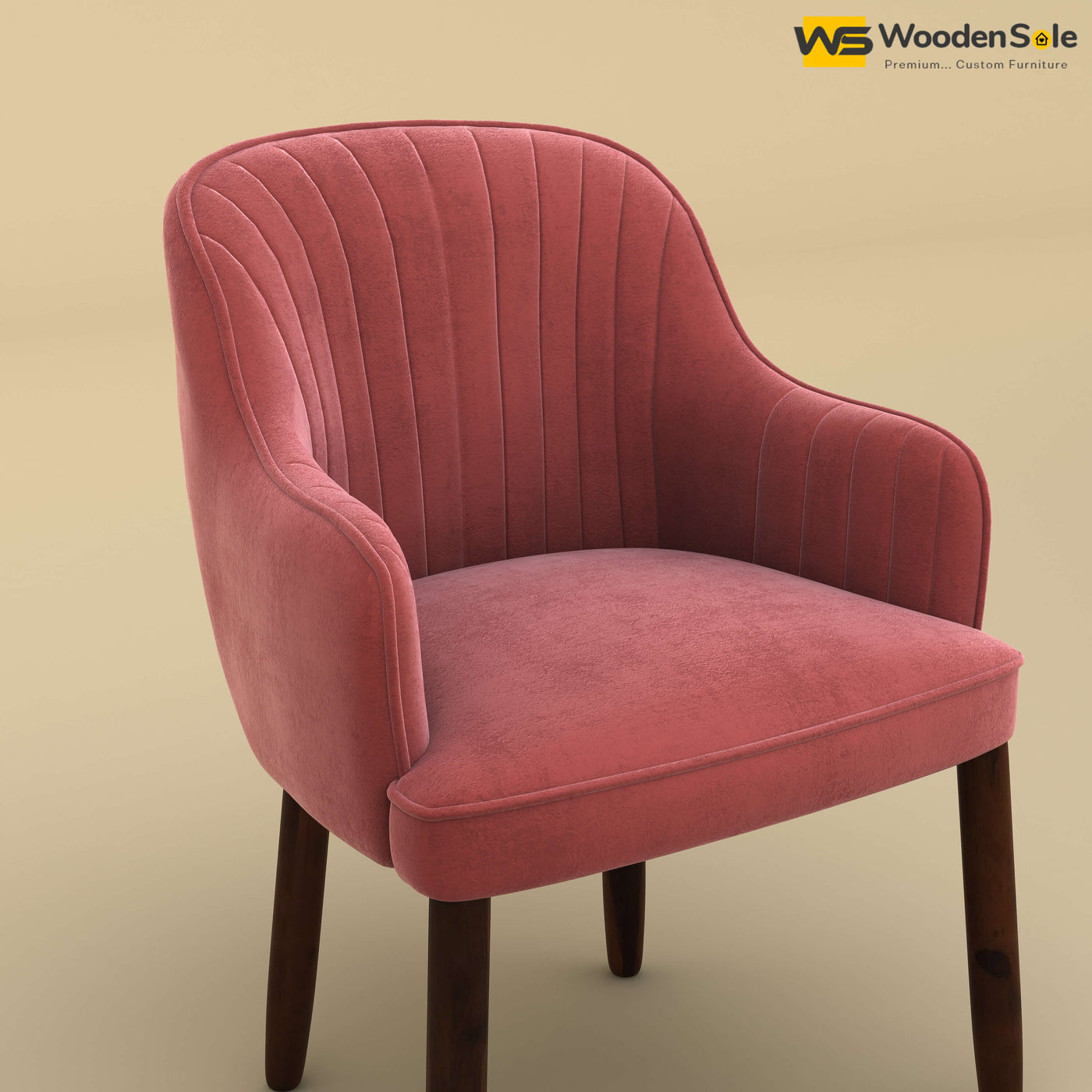 Madrid Dining Chair (Velvet, Pink)