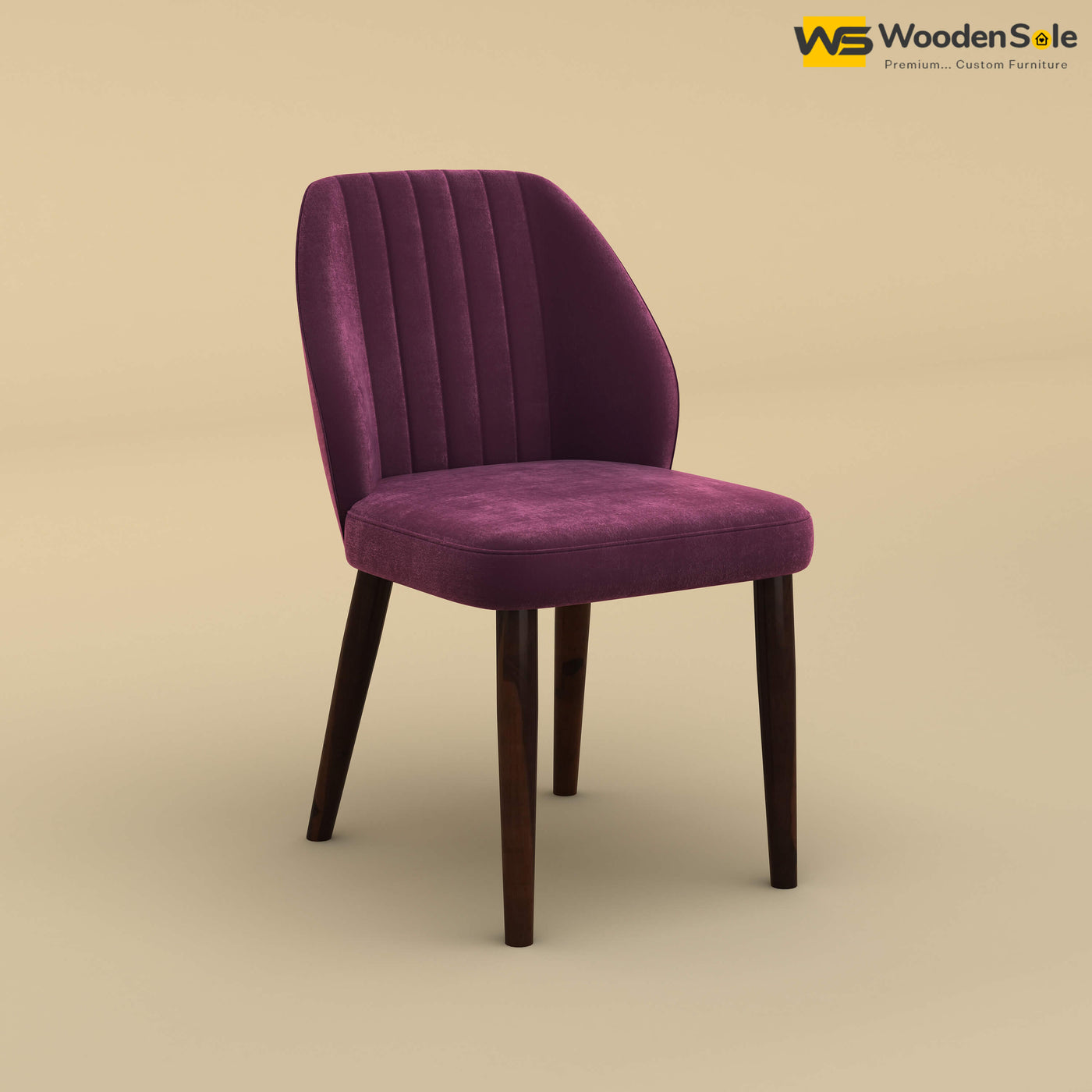 Norway Dining Chair (Velvet, Dark Purple)