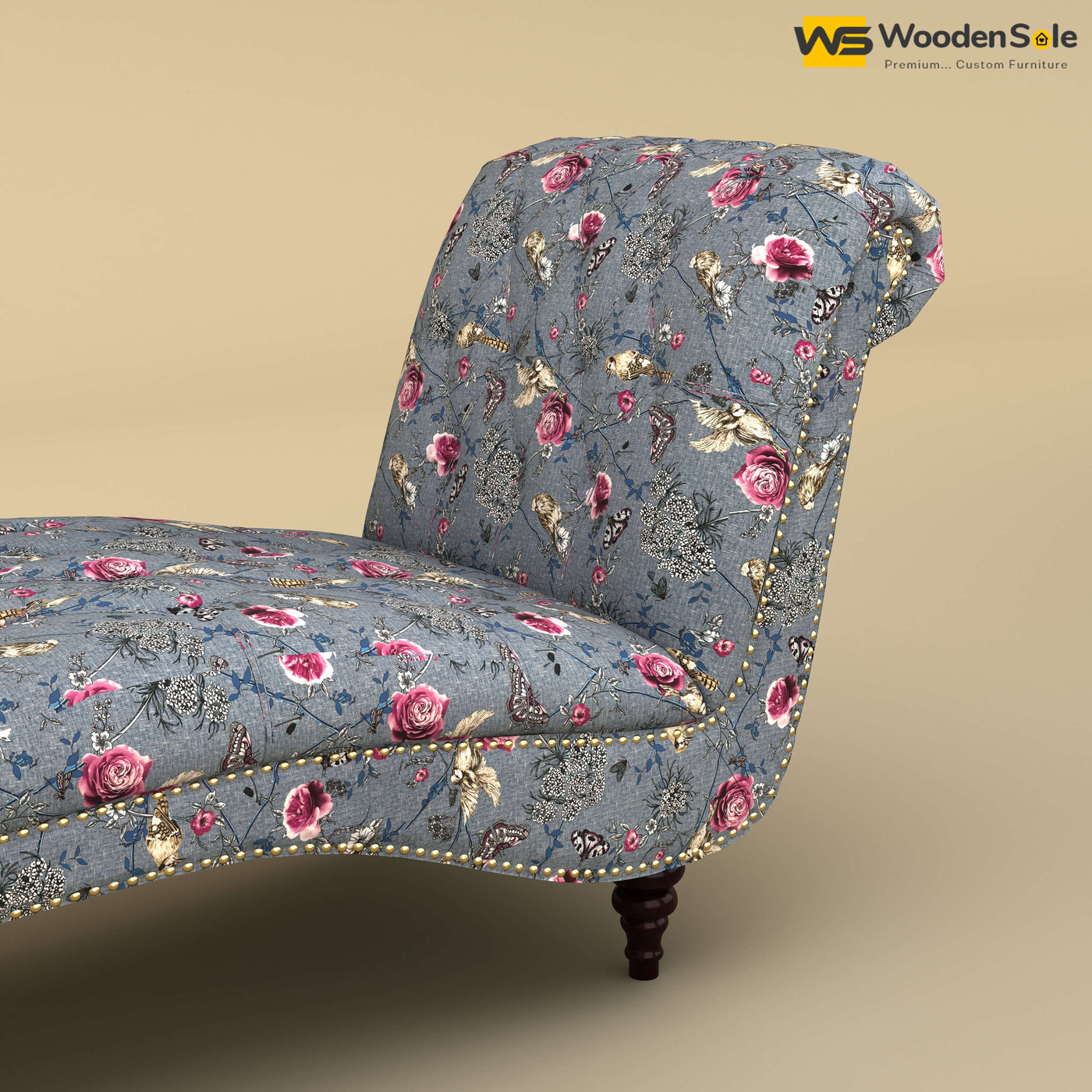 Toronto Chaise Lounge (Cotton, Floral Printed)