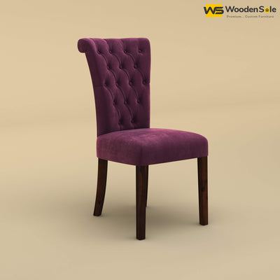 Kia Dining Chair (Velvet, Dark Purple)