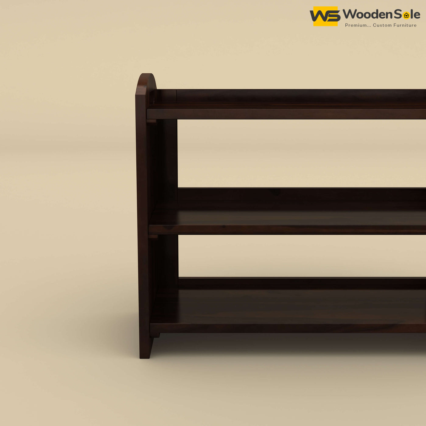 Strip Shoe Rack (Walnut Finish)