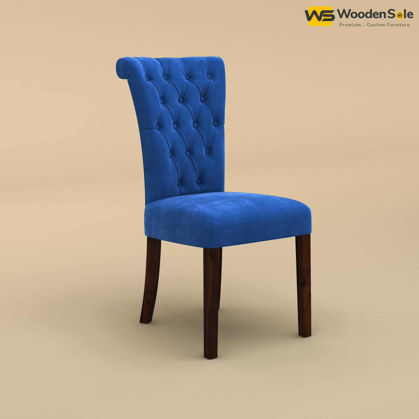 Kia Dining Chair (Velvet, Royal Blue)