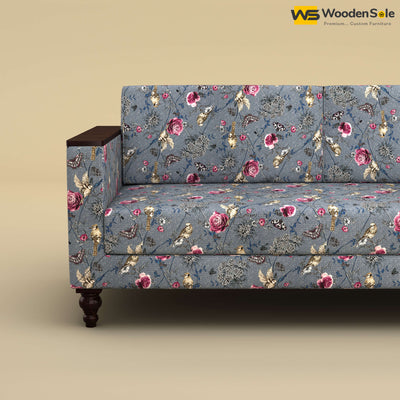 Tivoli 3 Seater Fabric Sofa (Cotton, Floral Printed)
