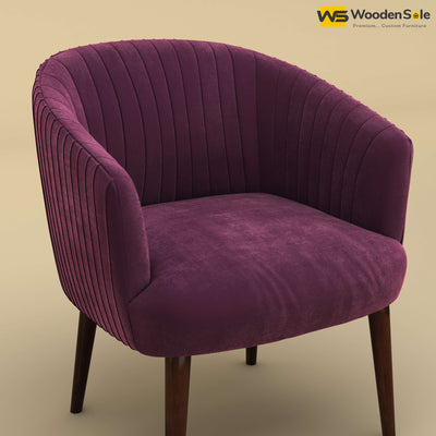 Parker Dining Chair (Velvet, Dark Purple)