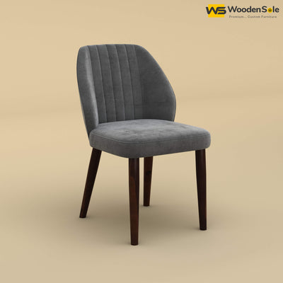 Norway Dining Chair (Velvet, Charcoal Gray)