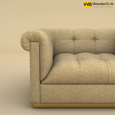Morrison 1 Seater Fabric Sofa (Cotton, Faux Cream)