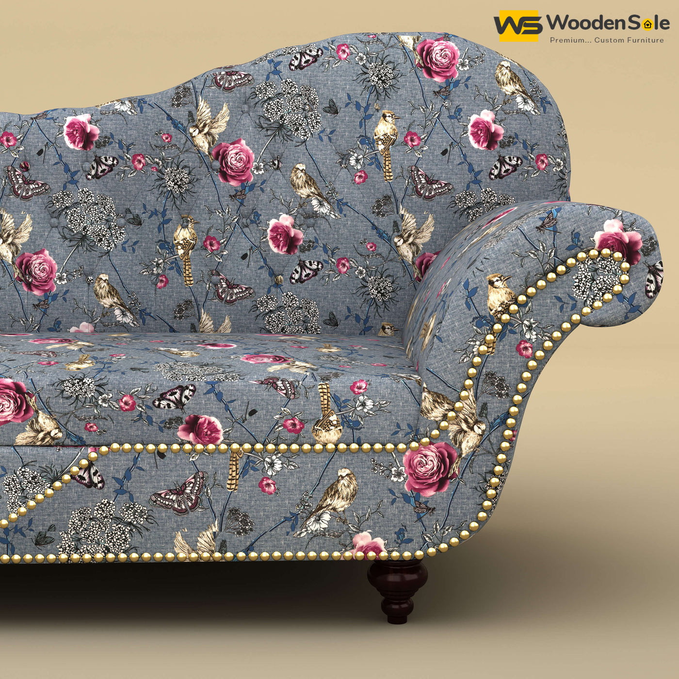 Royal Chaise Lounge (Cotton, Floral Printed)