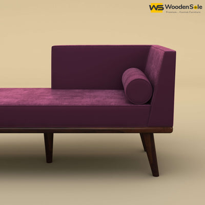 Sheher Chaise Lounge (Velvet, Dark Purple)