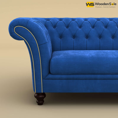 Rolex Loveseat (Velvet, Royal Blue)