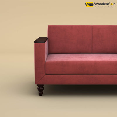 Tivoli 2 Seater Fabric Sofa (Velvet, Pink)