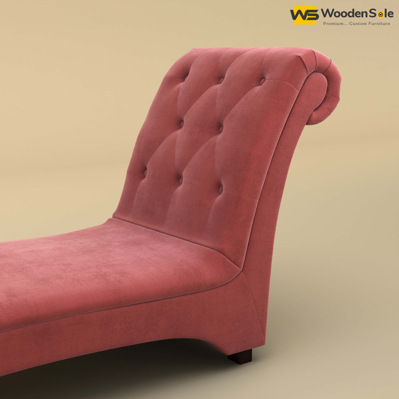 Turkish Chaise Lounge (Velvet, Pink)