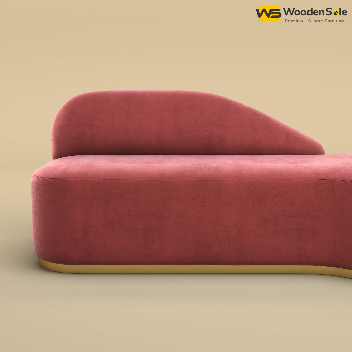 Pablo Premium Design Couch Sofa (Velvet, Pink)