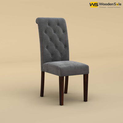 Elliot Dining Chair (Velvet, Charcoal Gray)