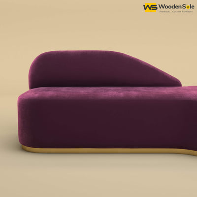 Pablo Premium Design Couch Sofa (Velvet, Dark Purple)