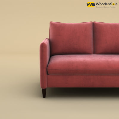 Citron 2 Seater Fabric Sofa (Velvet, Pink)