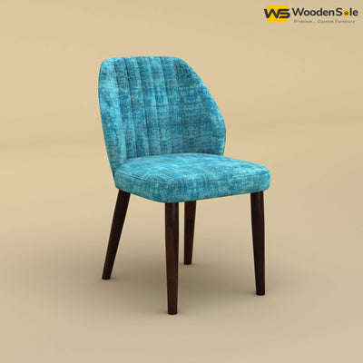 Norway Dining Chair (Cotton, Teal Blue)