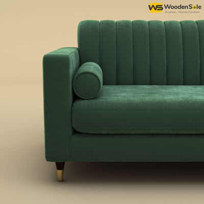 Sashwat Loveseat (Velvet, Forest Green)