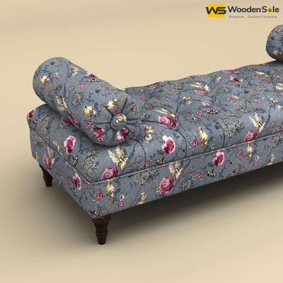 Andre Fabric Lounge Diwan Settee (Cotton, Floral Printed)